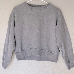 Everlane Cropped Crew Neck Sweatshirt